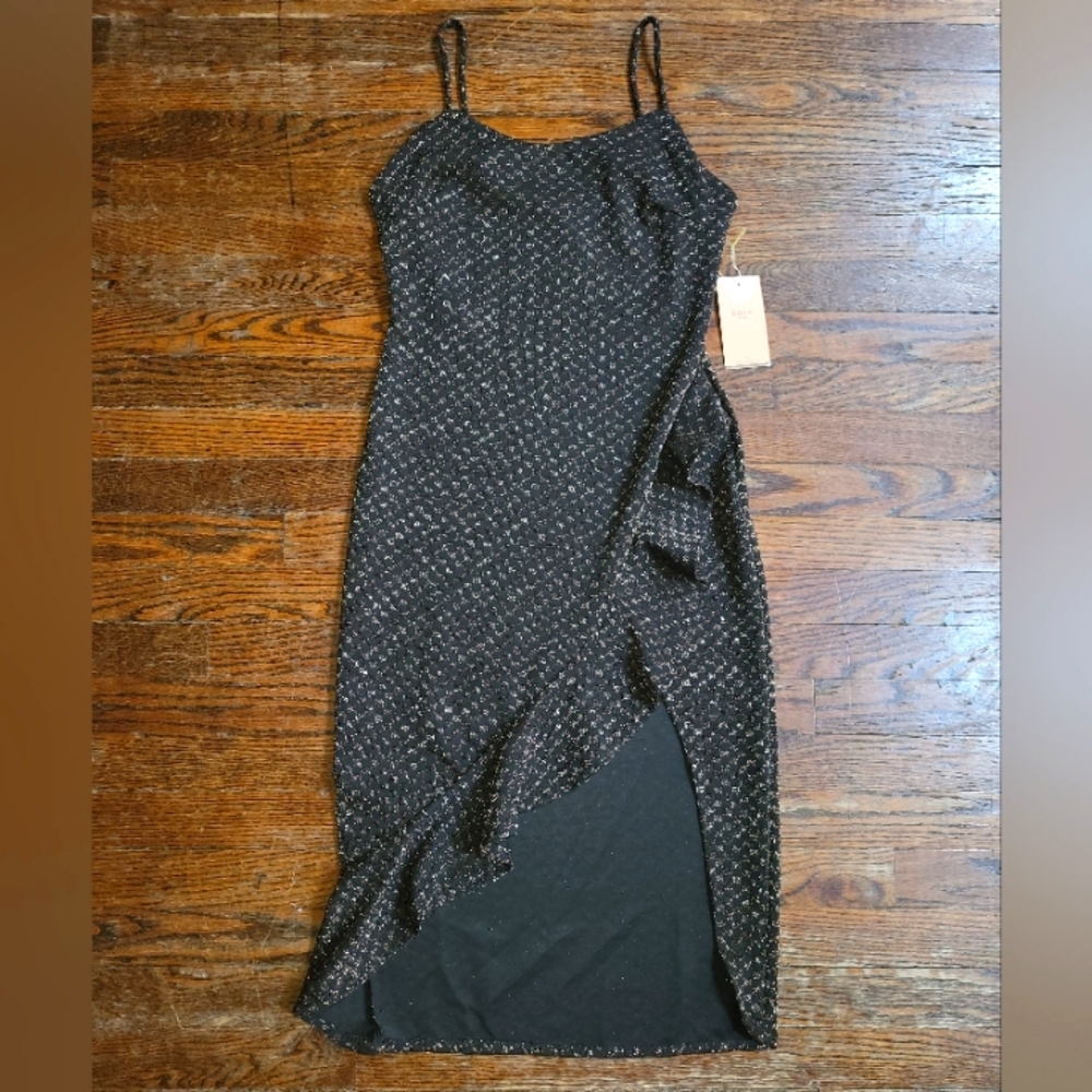 Blāshe Sparkly Checkered Dress